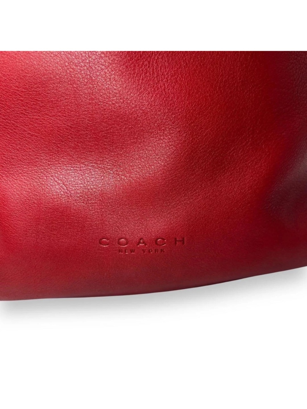 Vintage Coach 4180 Lexington Drawstring Bucket Bag in Red - Picture 5 of 11